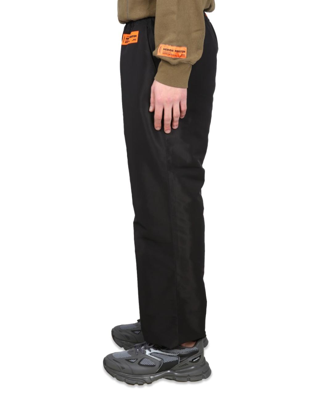 HERON PRESTON Черные полиэстеровые повседневные брюки, фото 4