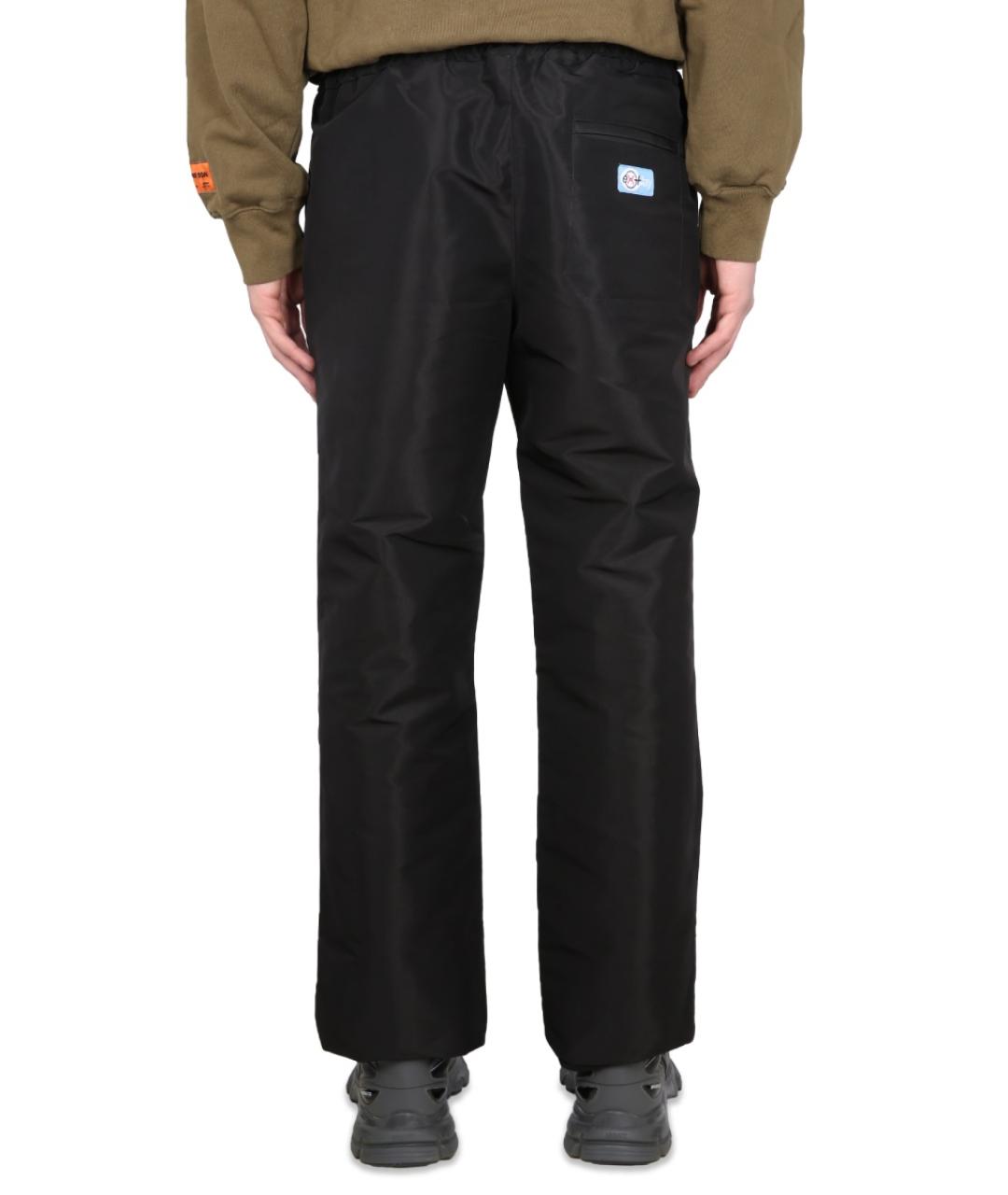 HERON PRESTON Черные полиэстеровые повседневные брюки, фото 5