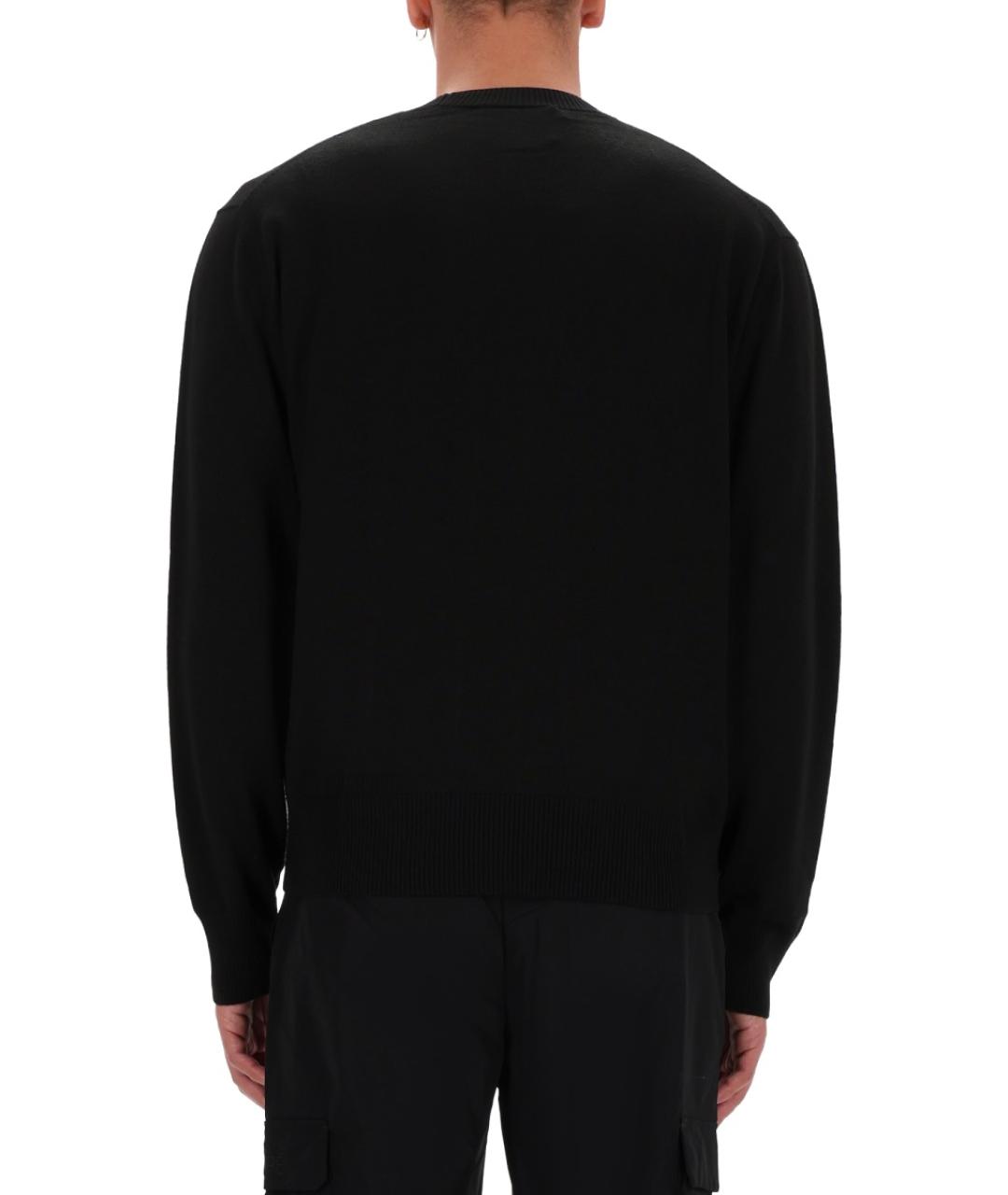 VERSACE JEANS COUTURE Черный шерстяной джемпер / свитер, фото 4