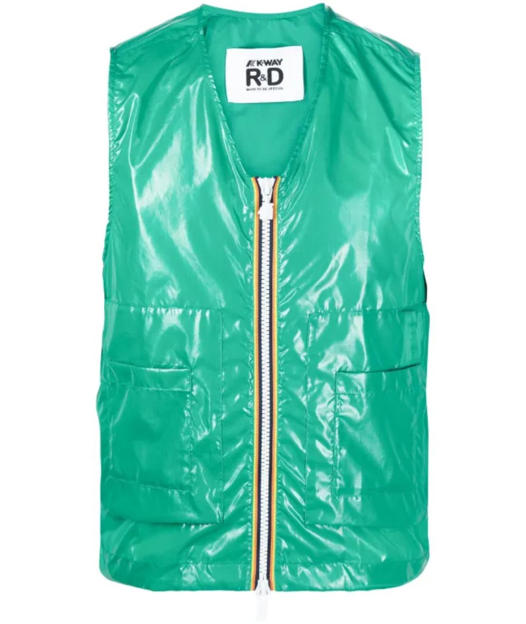 K-WAY Зеленый полиамидовый жилет, фото 1