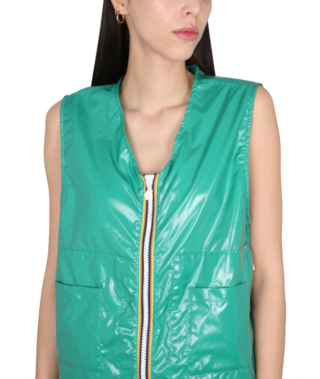 K-WAY Зеленый полиамидовый жилет, фото 5