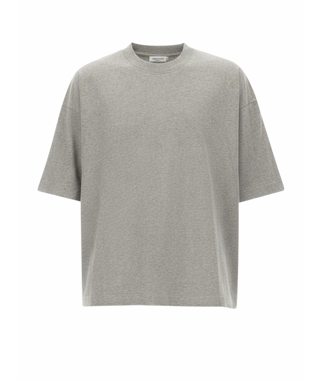 STUDIO NICHOLSON Серая хлопковая футболка, фото 1