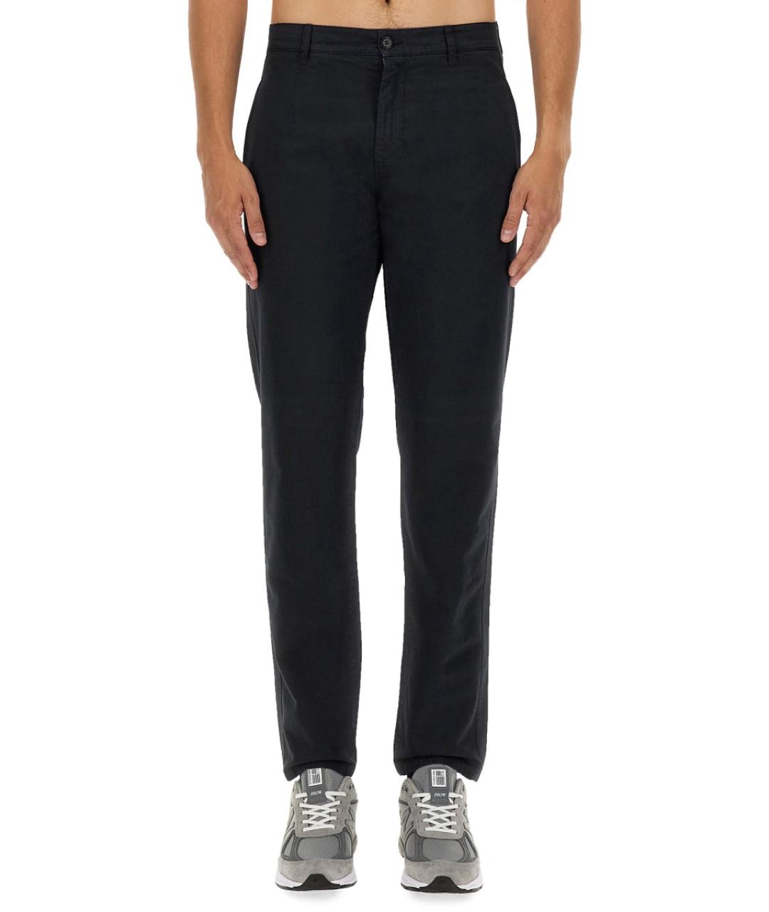 ASPESI Синие хлопковые повседневные брюки, фото 5