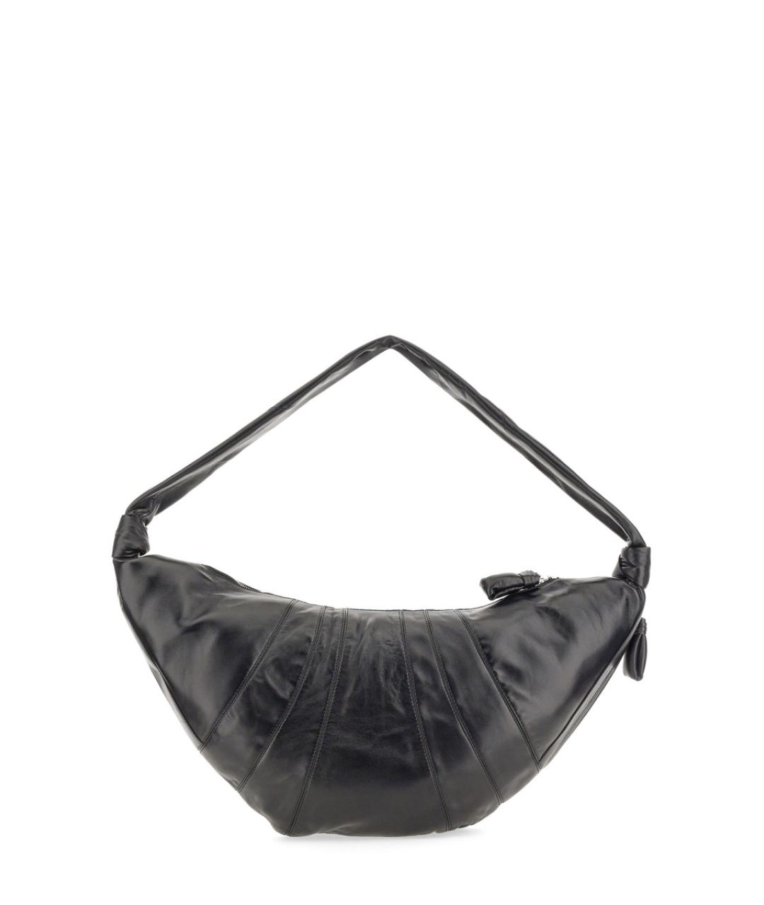 LEMAIRE Черная кожаная сумка через плечо, фото 2