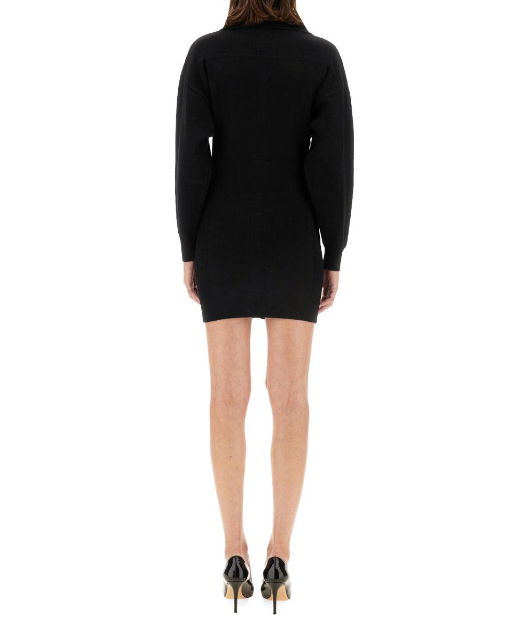 MOSCHINO JEANS Черное вискозное повседневное платье, фото 3