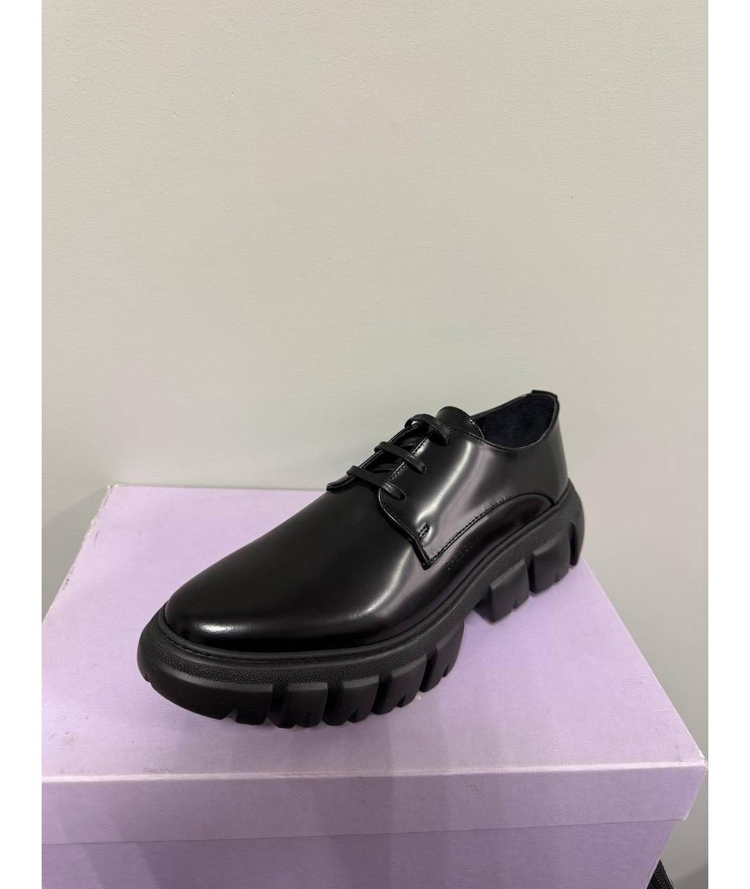 COPENHAGEN Черные брогги и оксфорды из лакированной кожи, фото 6