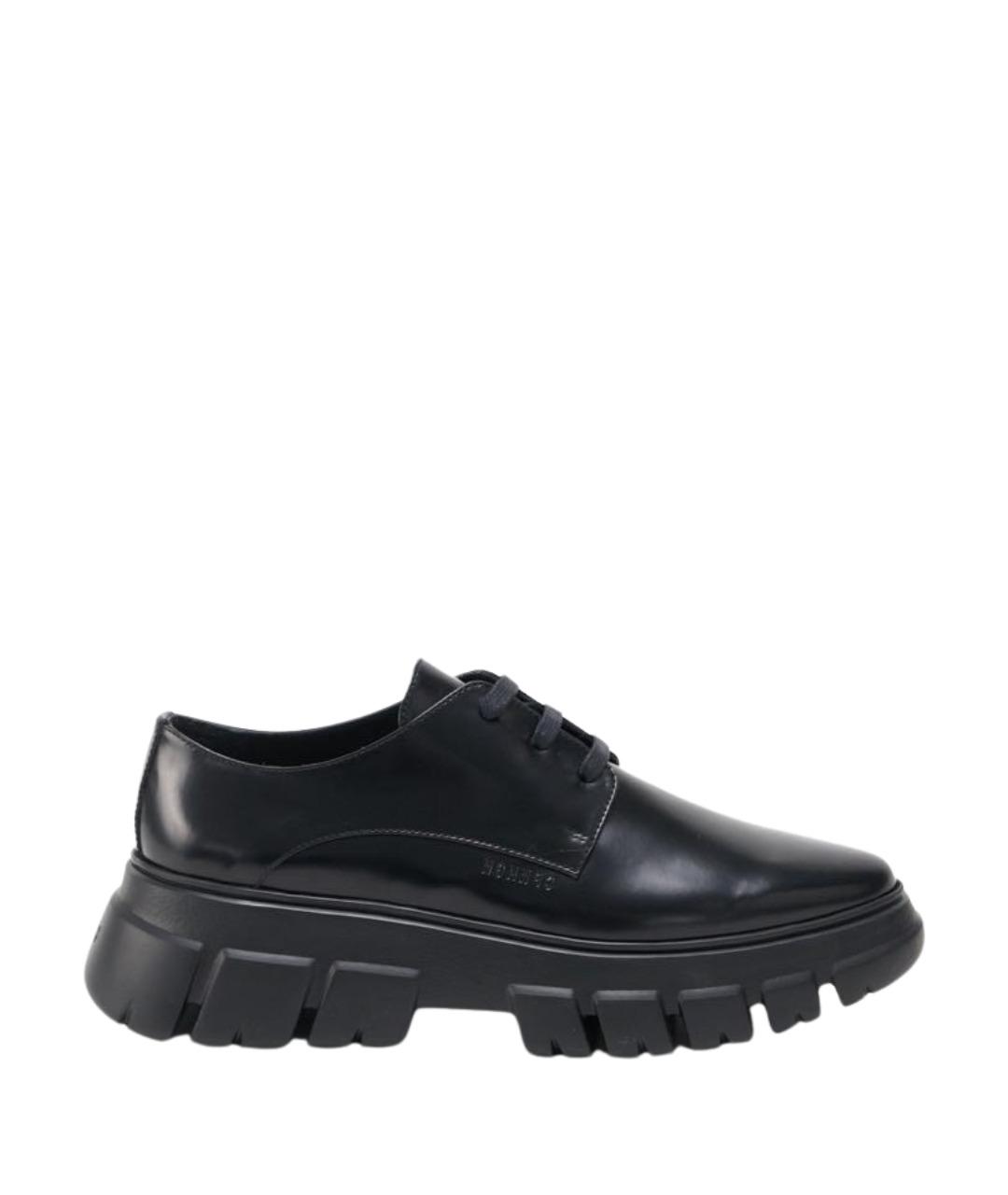 COPENHAGEN Черные брогги и оксфорды из лакированной кожи, фото 1