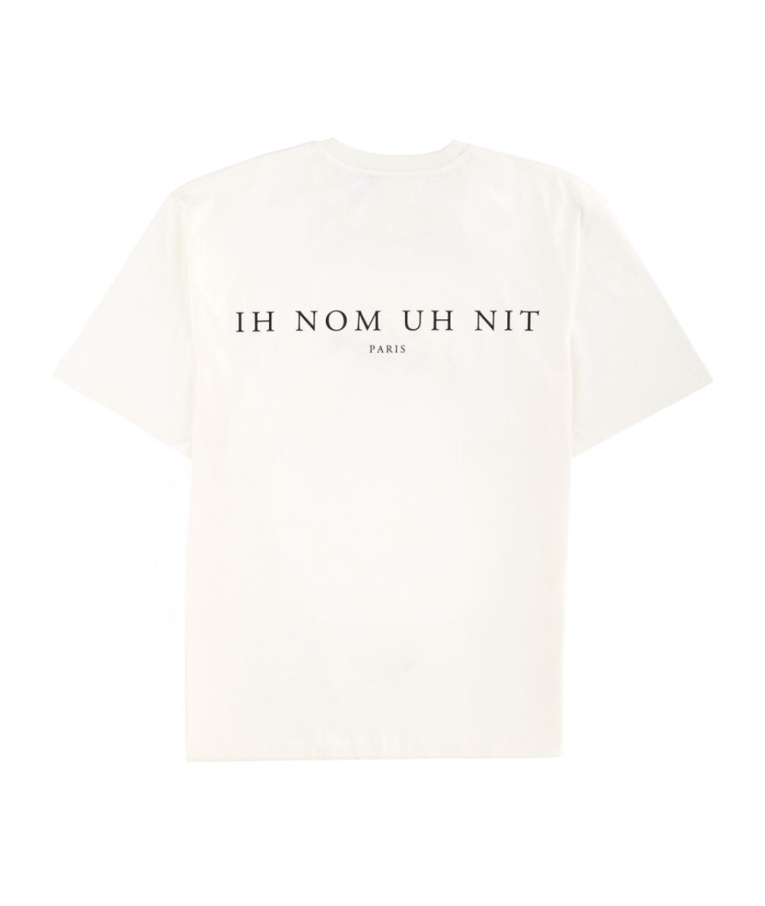 IH NOM UH NIT Белая хлопковая футболка, фото 2