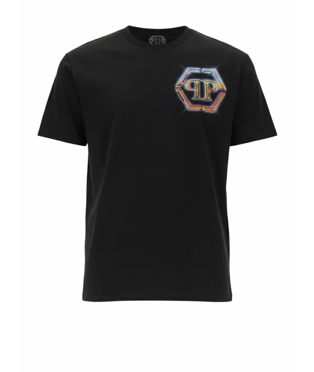 PHILIPP PLEIN Черная хлопковая футболка, фото 1
