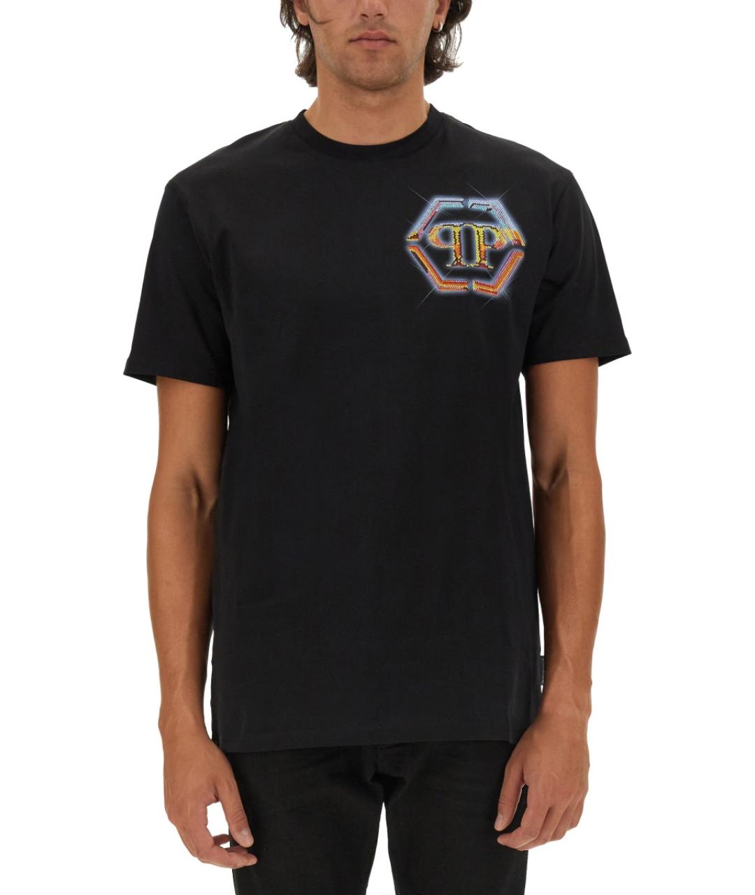PHILIPP PLEIN Черная хлопковая футболка, фото 5