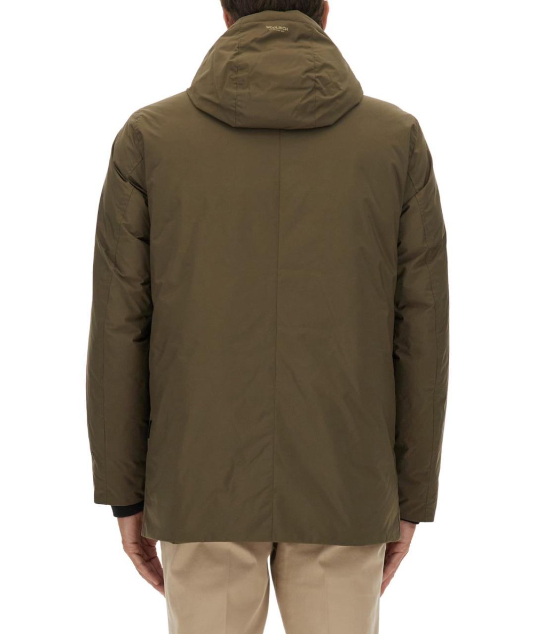 WOOLRICH Зеленый полиэстеровый пуховик, фото 3