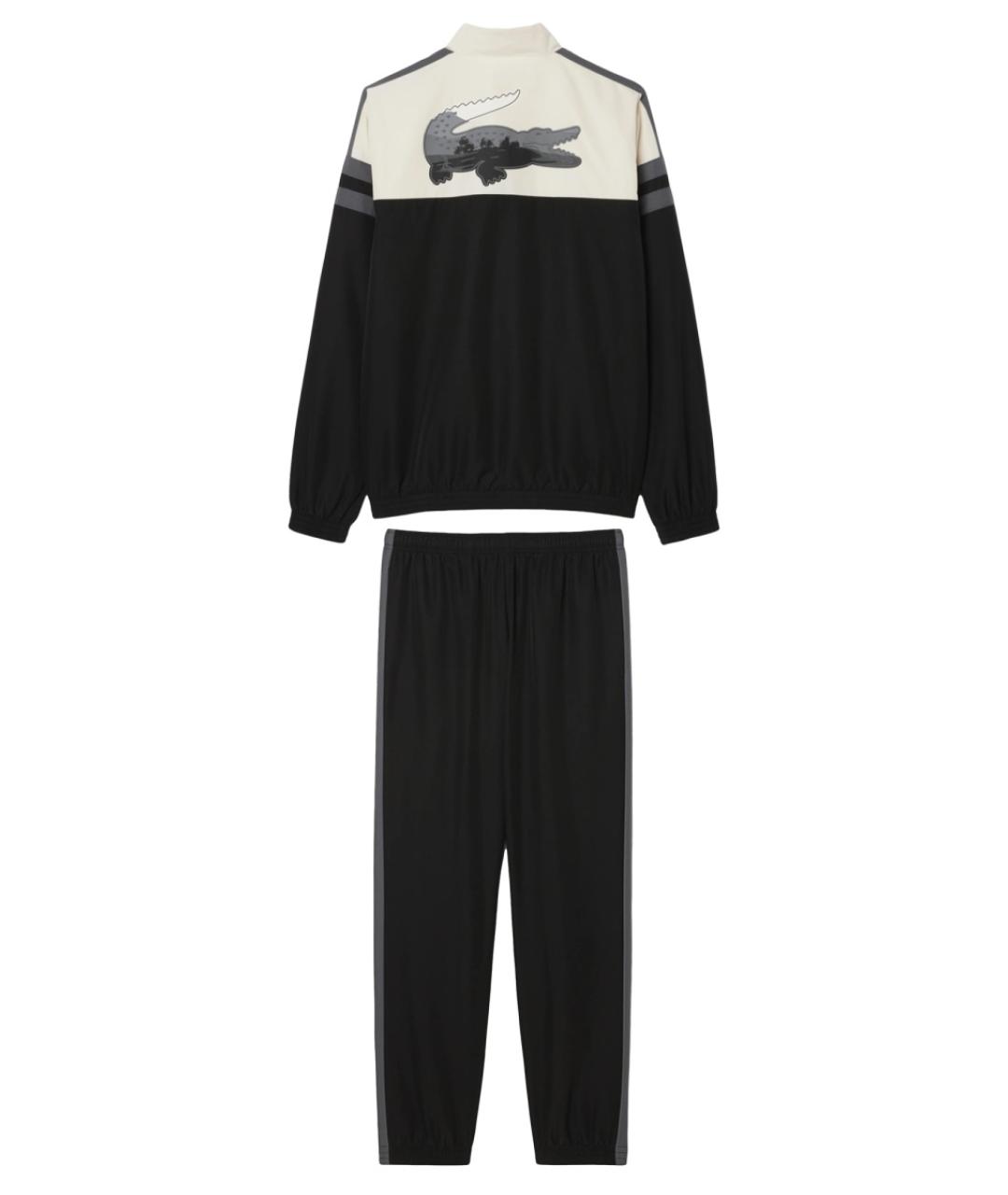 LACOSTE Черный полиэстеровый спортивный костюм, фото 2