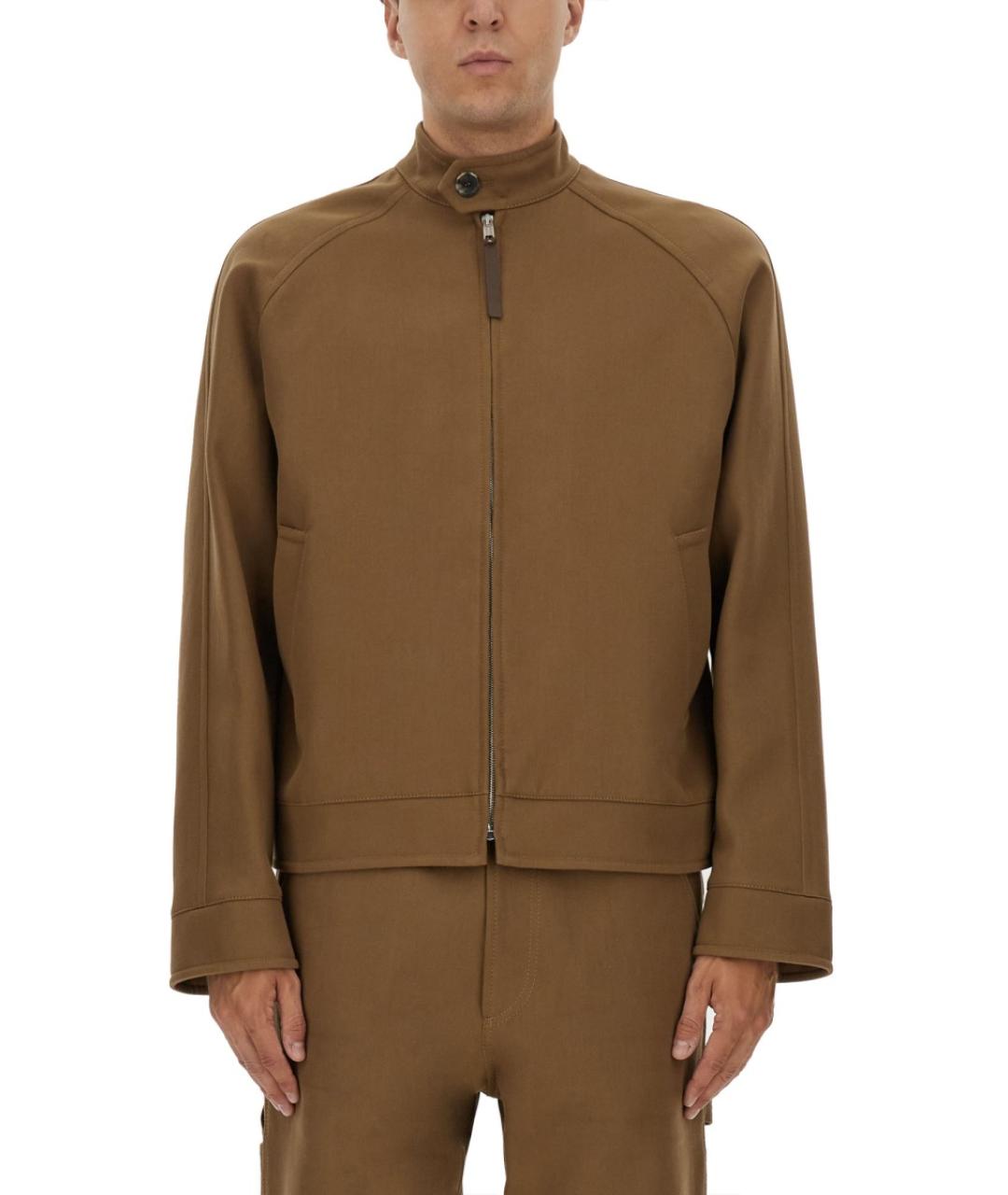 MOSCHINO Коричневая хлопковая куртка, фото 5