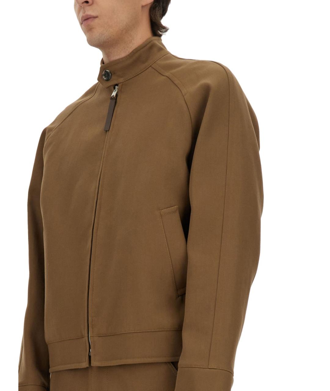 MOSCHINO Коричневая хлопковая куртка, фото 4