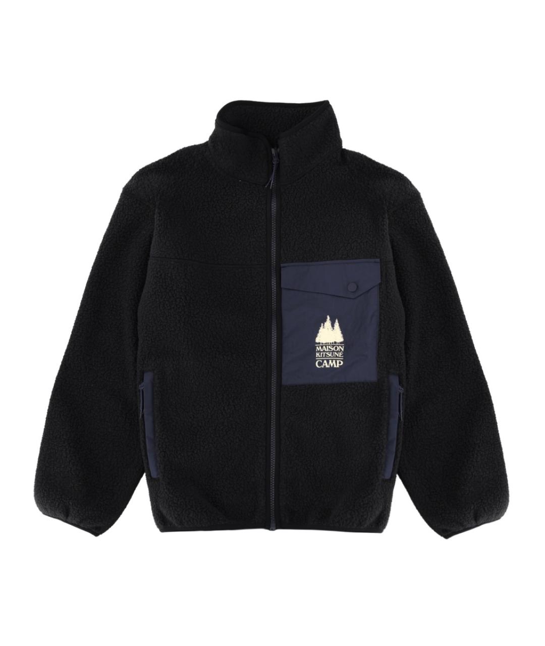 MAISON KITSUNE Черная полиэстеровая куртка, фото 1