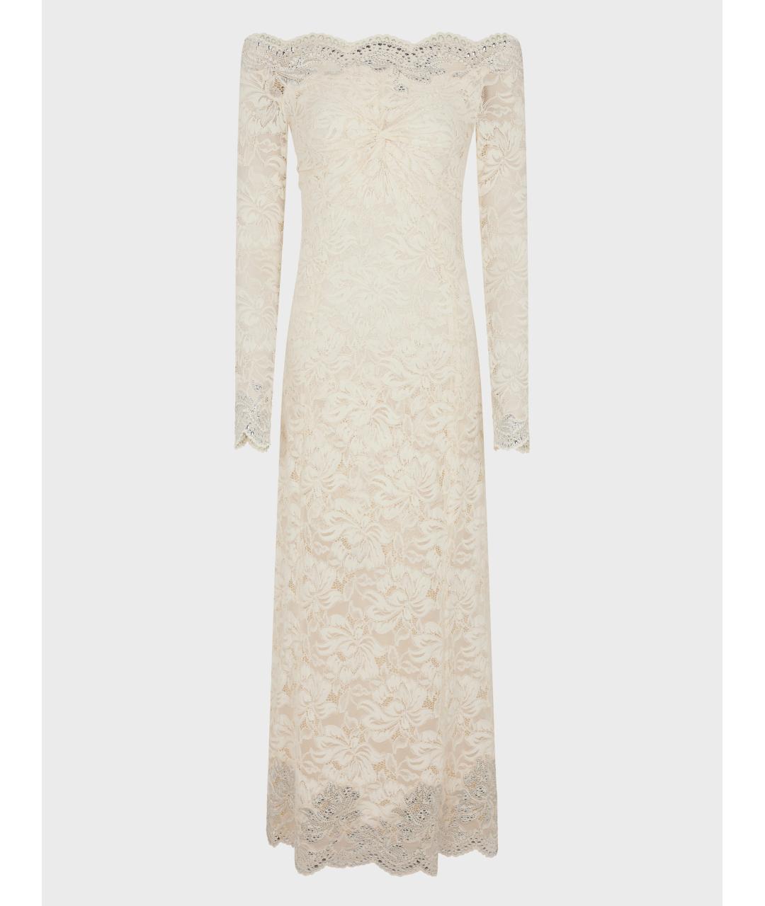 PACO RABANNE Белое полиамидовое повседневное платье, фото 5