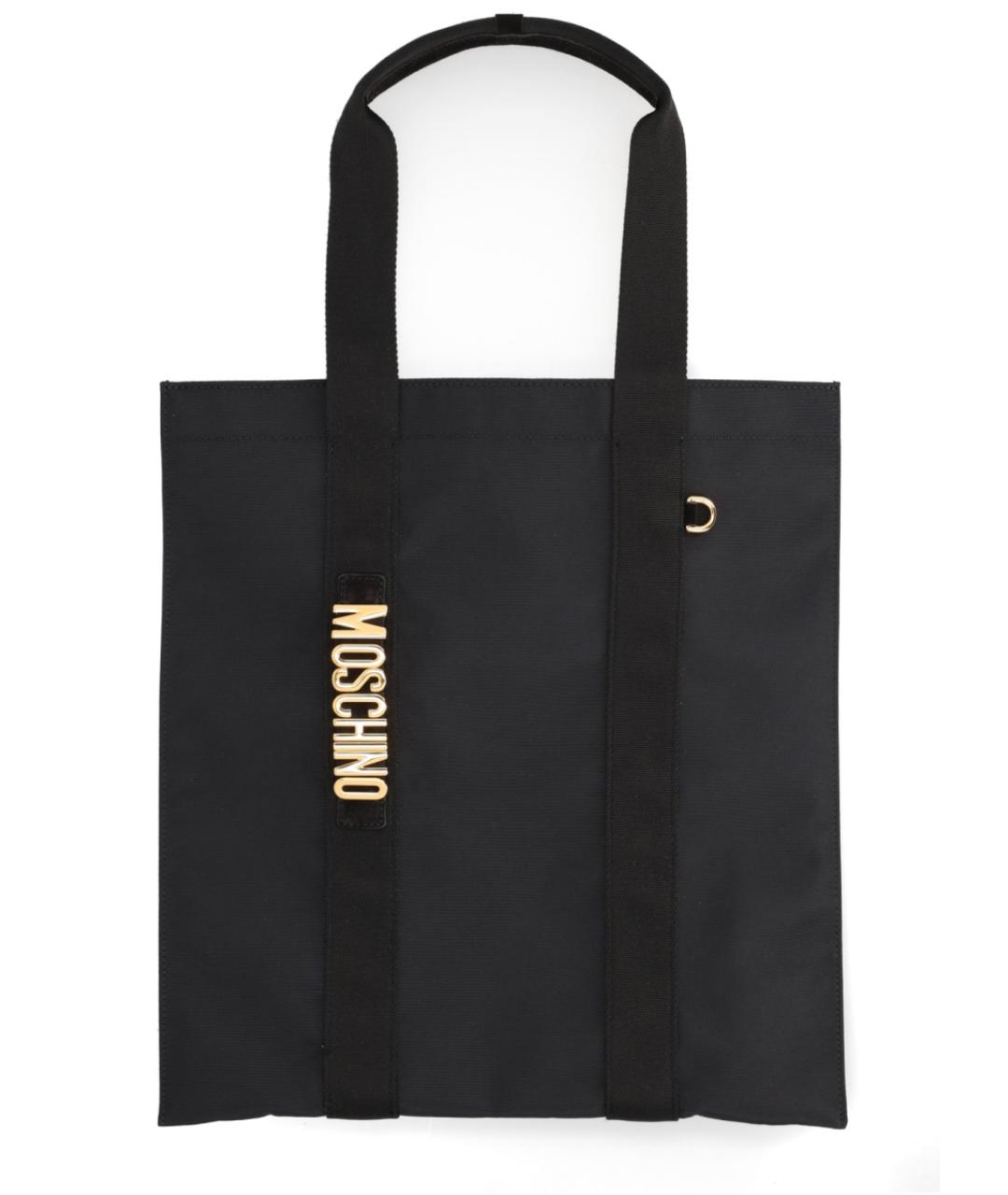 MOSCHINO Черная сумка тоут, фото 1