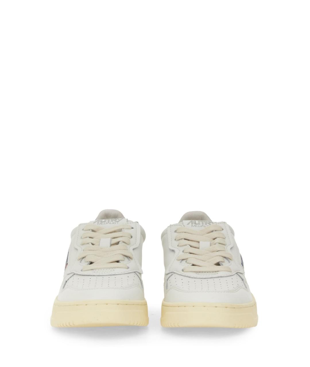 AUTRY Белые кожаные кроссовки, фото 4