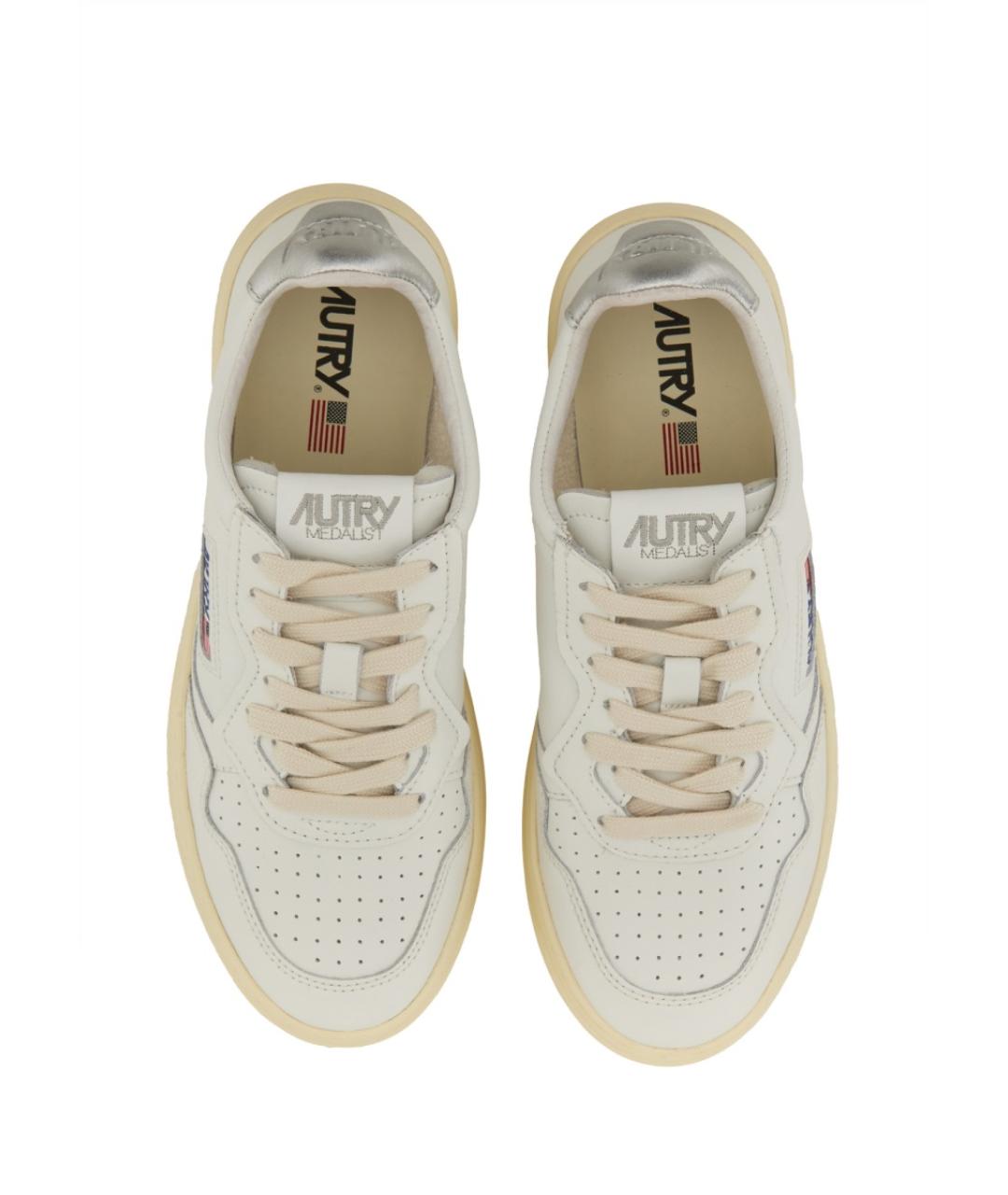 AUTRY Белые кожаные кроссовки, фото 6