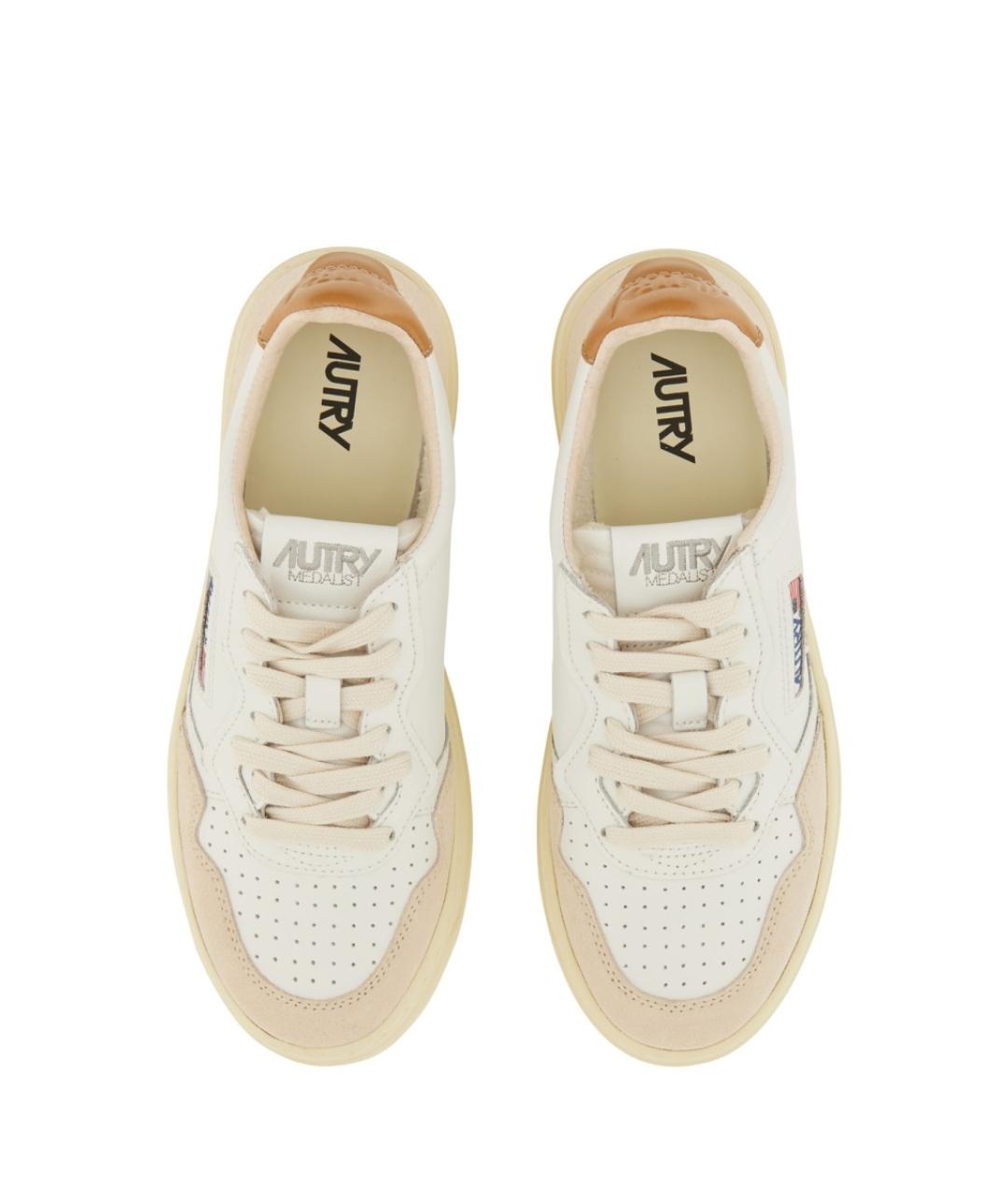 AUTRY Белые кожаные кроссовки, фото 2