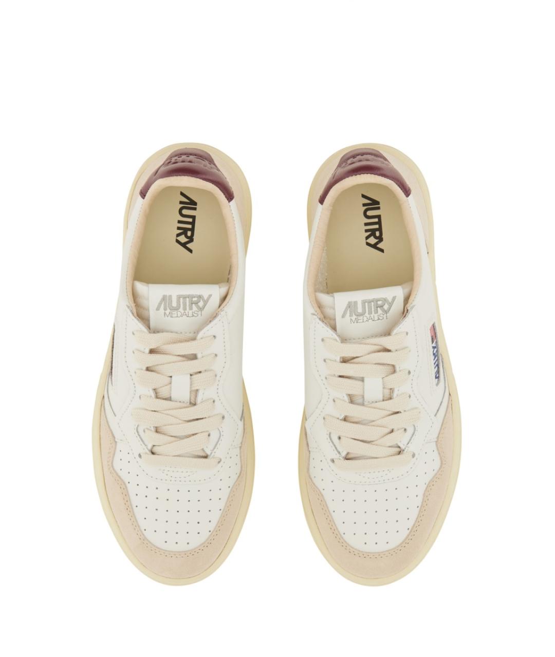 AUTRY Белые кожаные кроссовки, фото 2