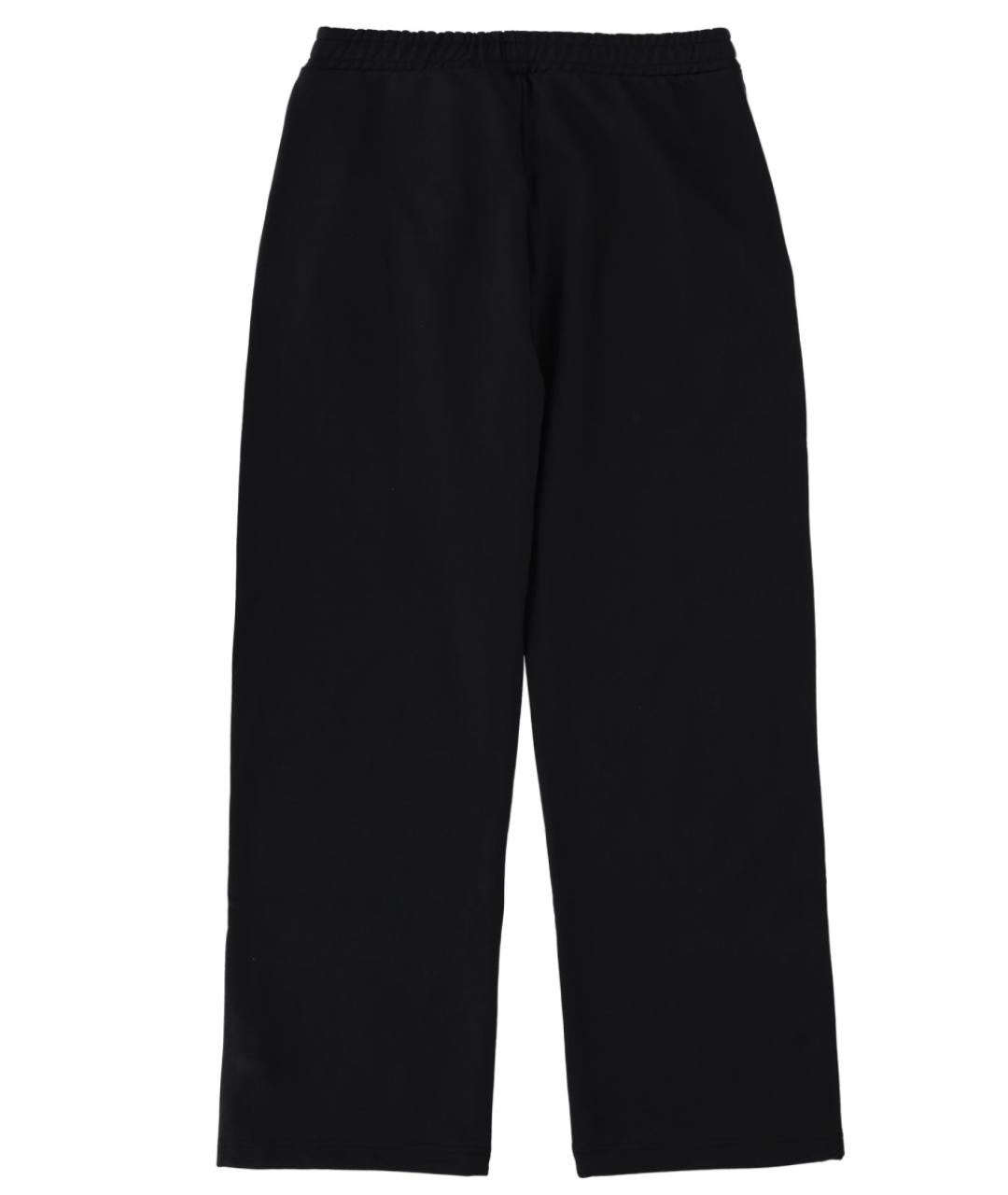 MARINE SERRE Черные хлопковые повседневные брюки, фото 2