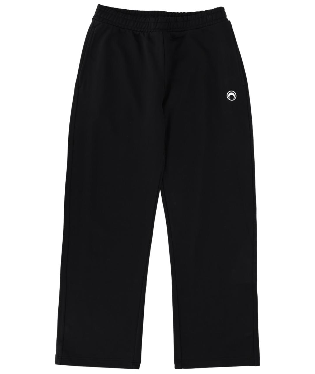 MARINE SERRE Черные хлопковые повседневные брюки, фото 1