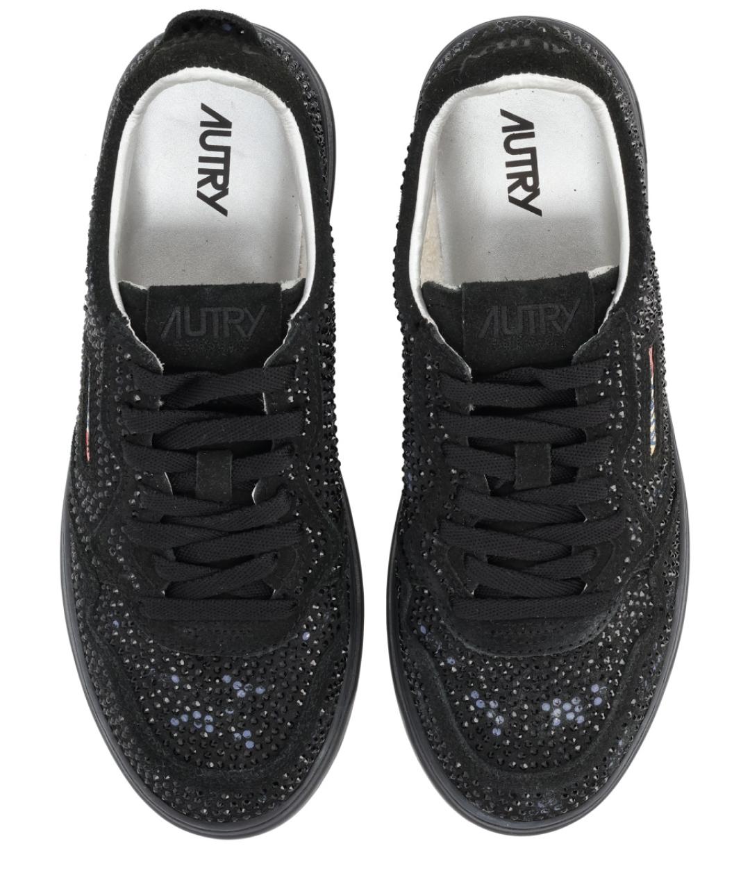 AUTRY Черные кожаные кроссовки, фото 5