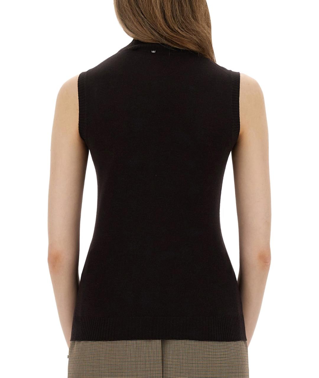 SPORTMAX Коричневая шерстяная майка, фото 3