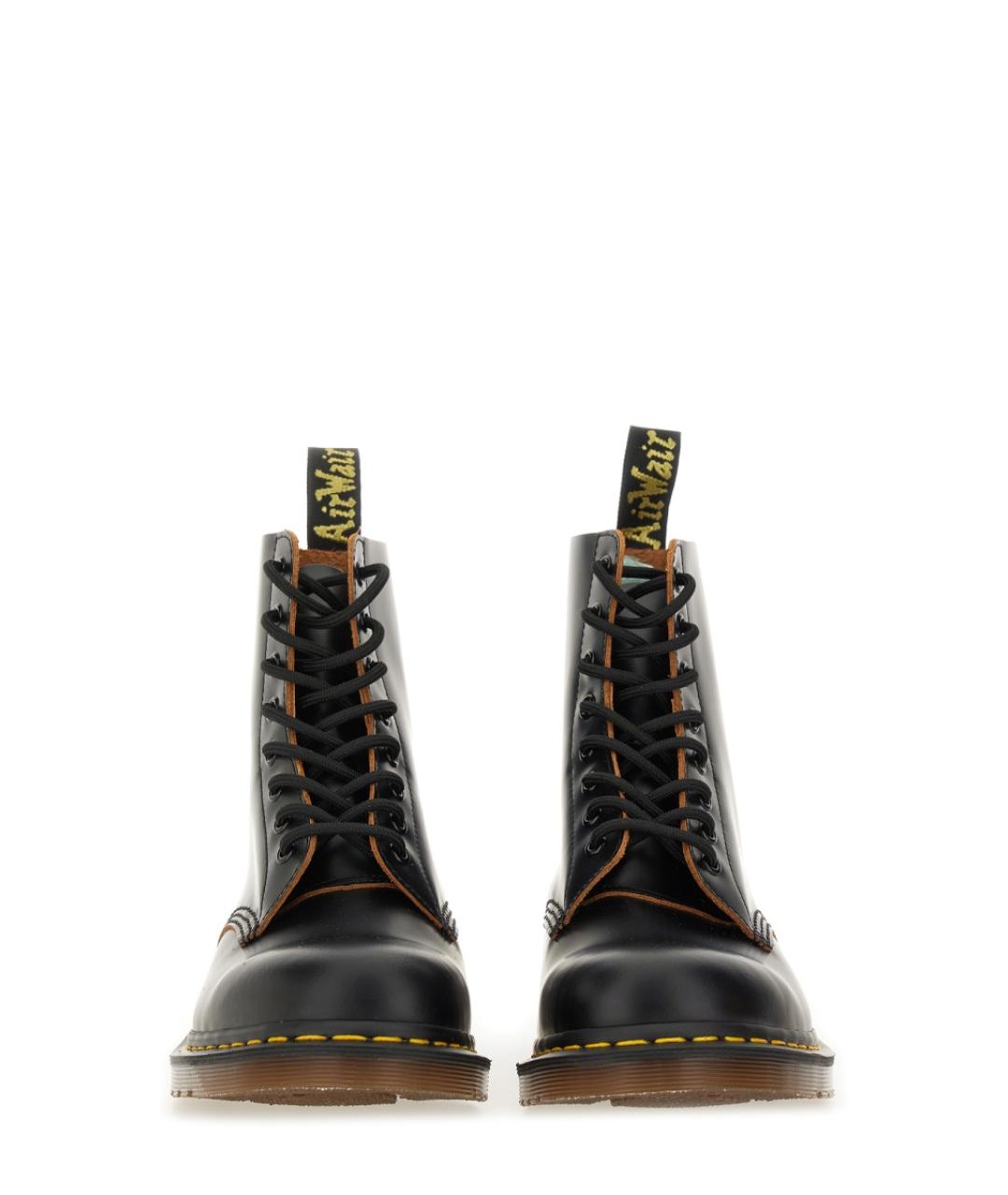 DR. MARTENS Черные кожаные высокие ботинки, фото 4