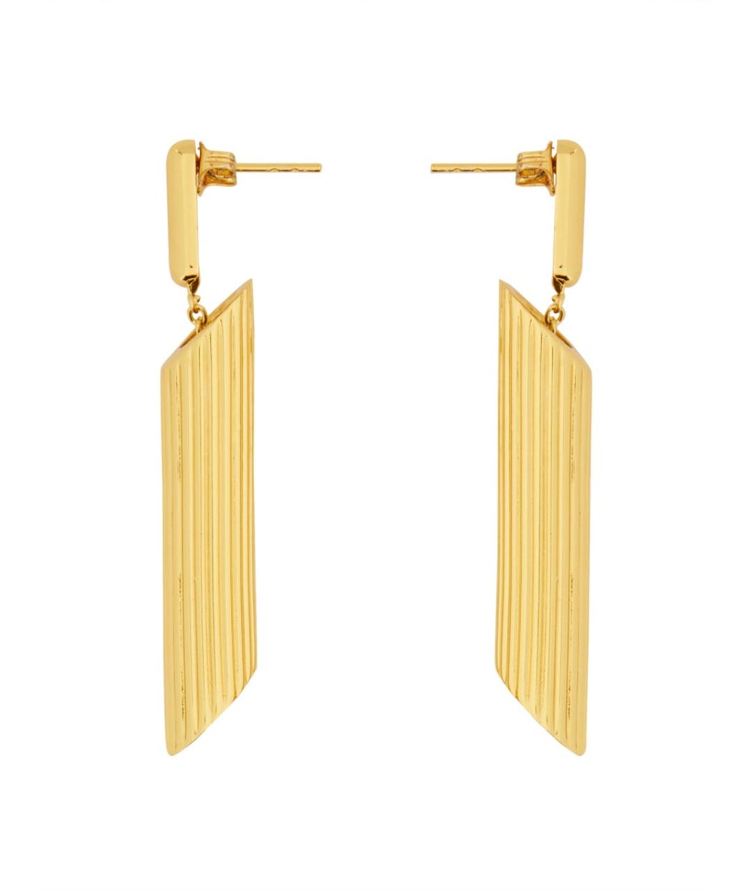 MOSCHINO Золотые металлические серьги, фото 2