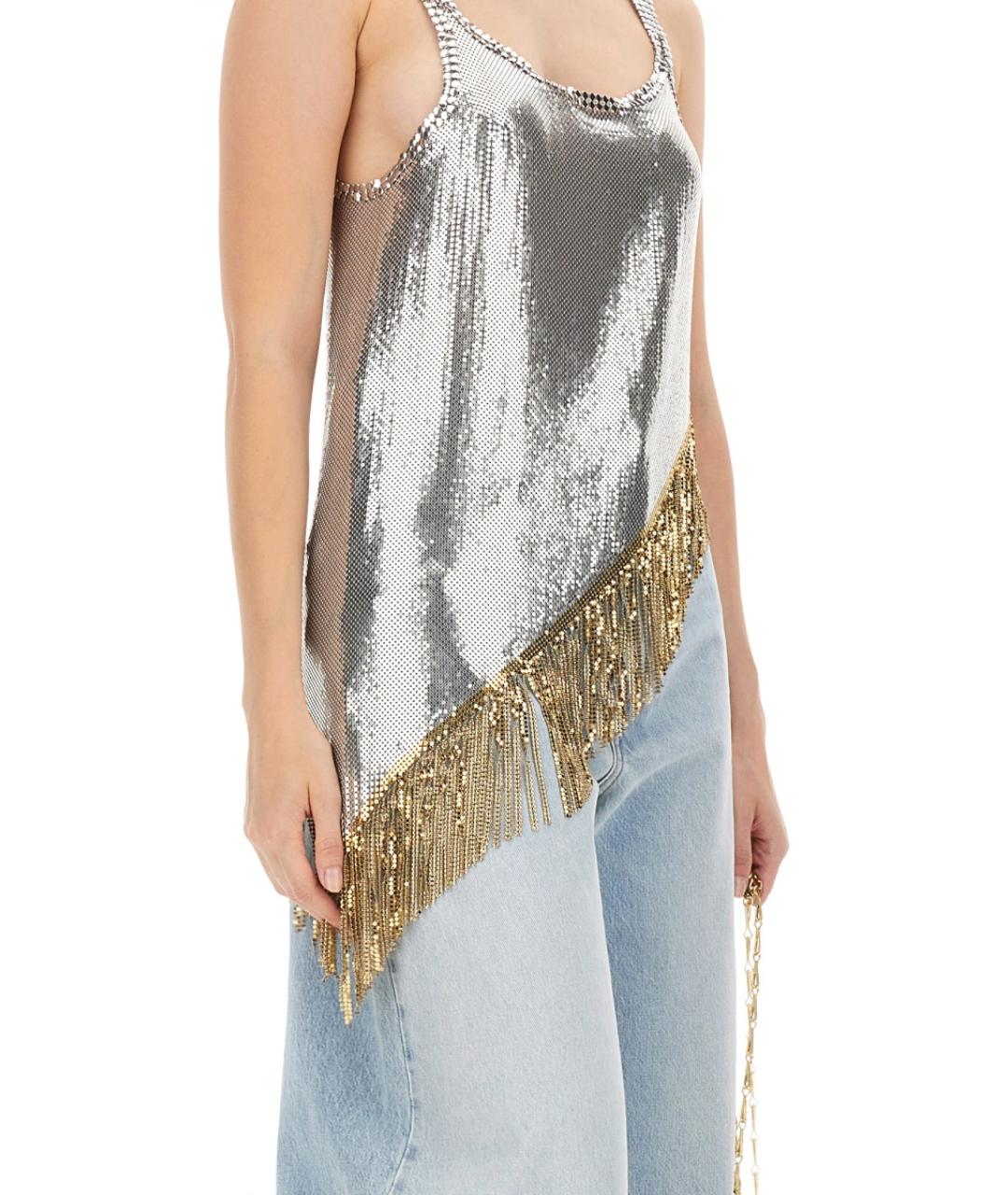 PACO RABANNE Серебряная блузы, фото 5