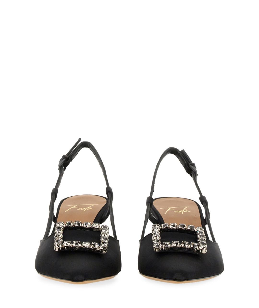 ROBERTO FESTA Черные текстильные туфли, фото 5