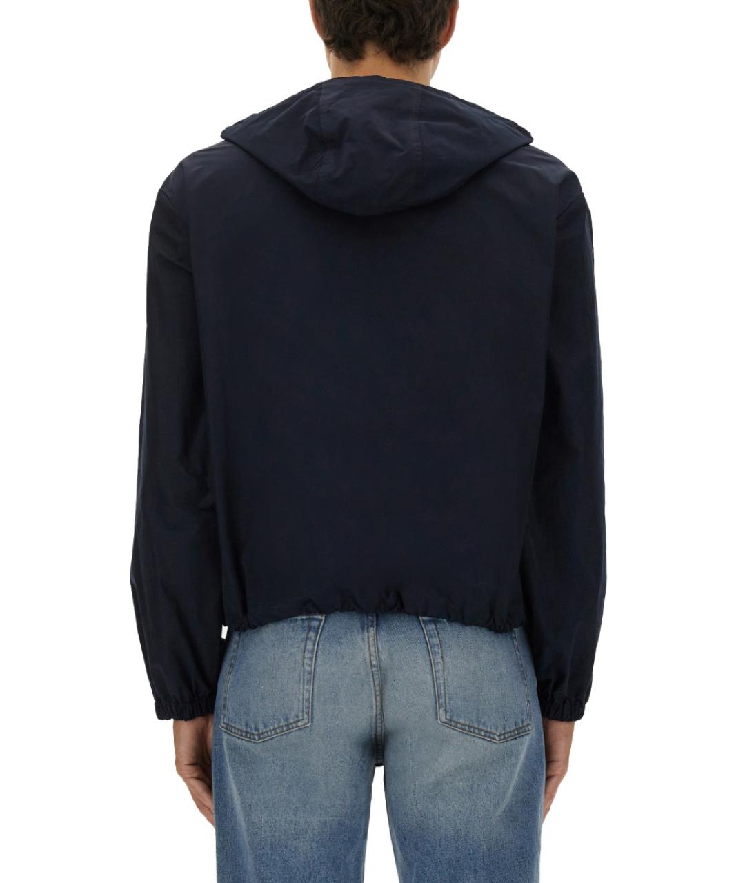 MOSCHINO Синяя полиэстеровая куртка, фото 3