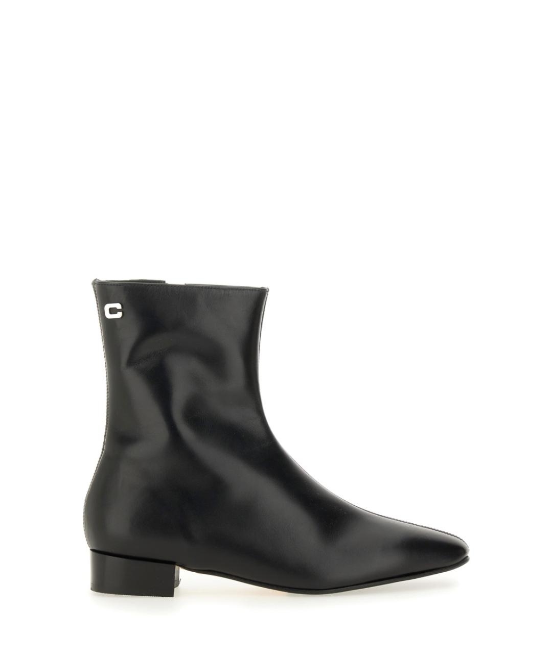 CAREL Черные кожаные полусапоги, фото 1