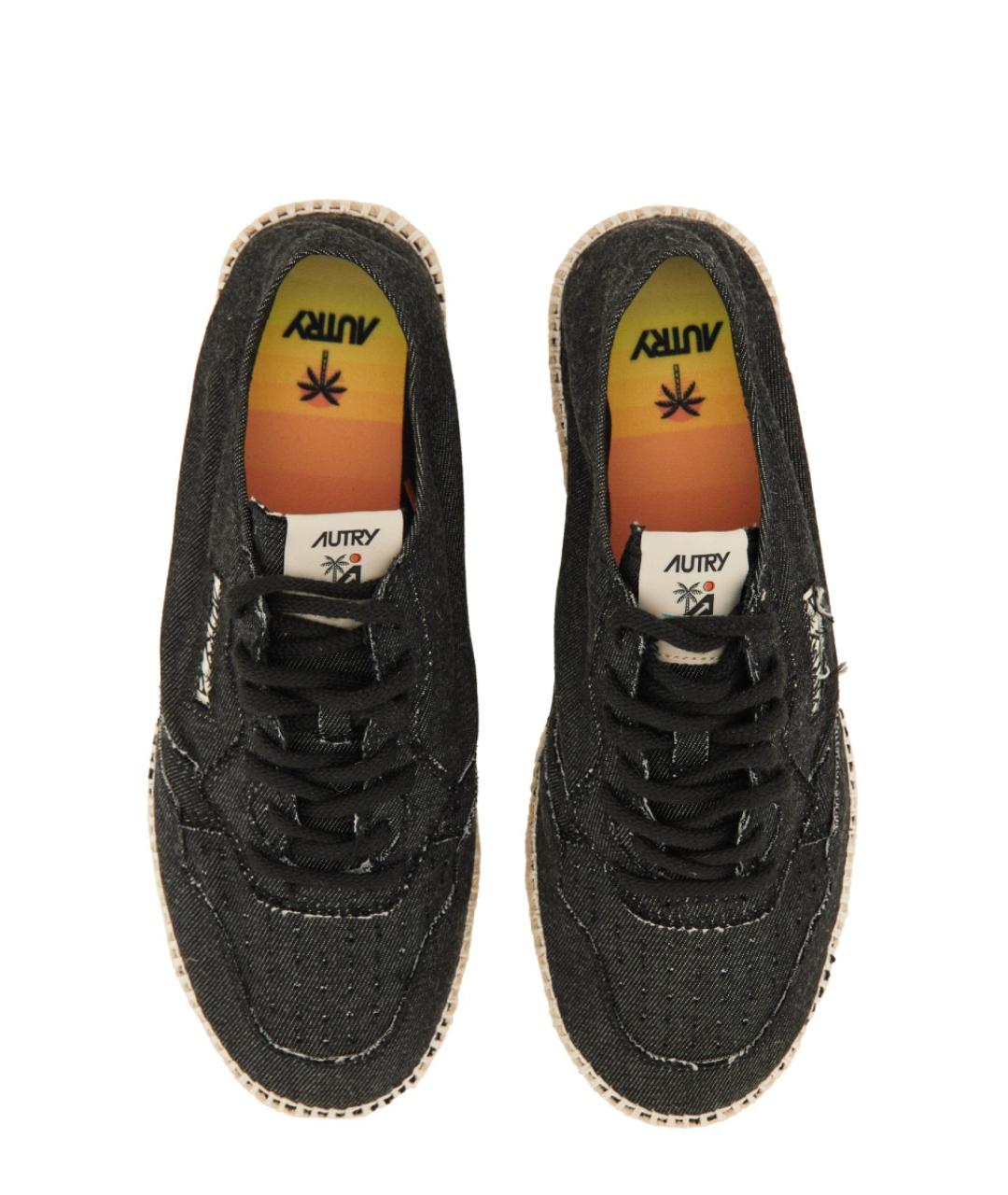 AUTRY Черные текстильные кроссовки, фото 5