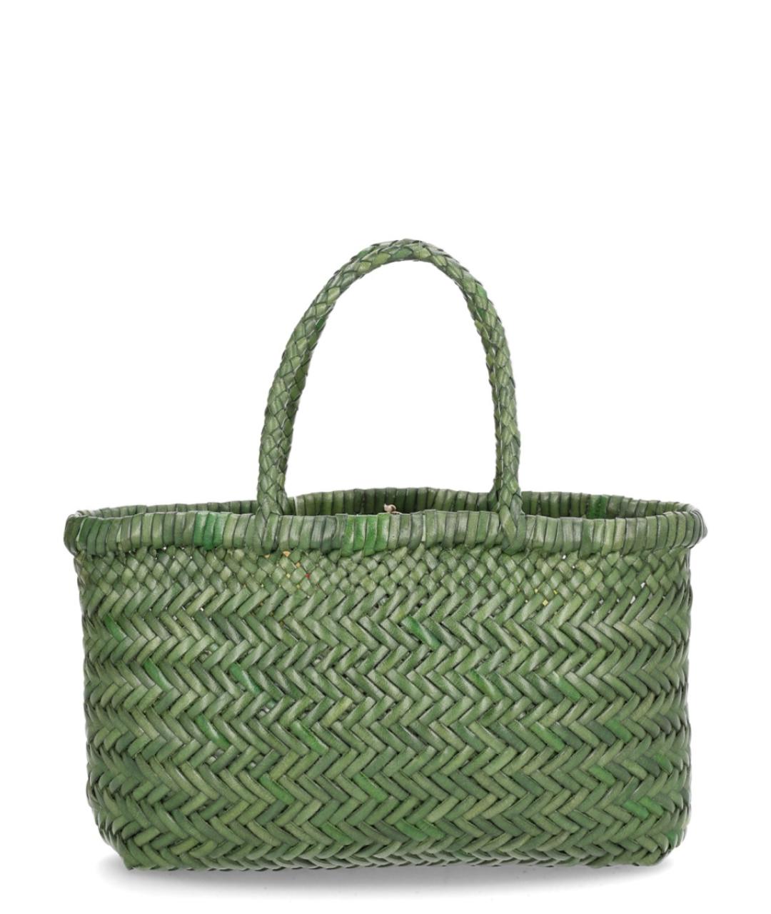 Dragon Diffusion Зеленая кожаная сумка тоут, фото 1