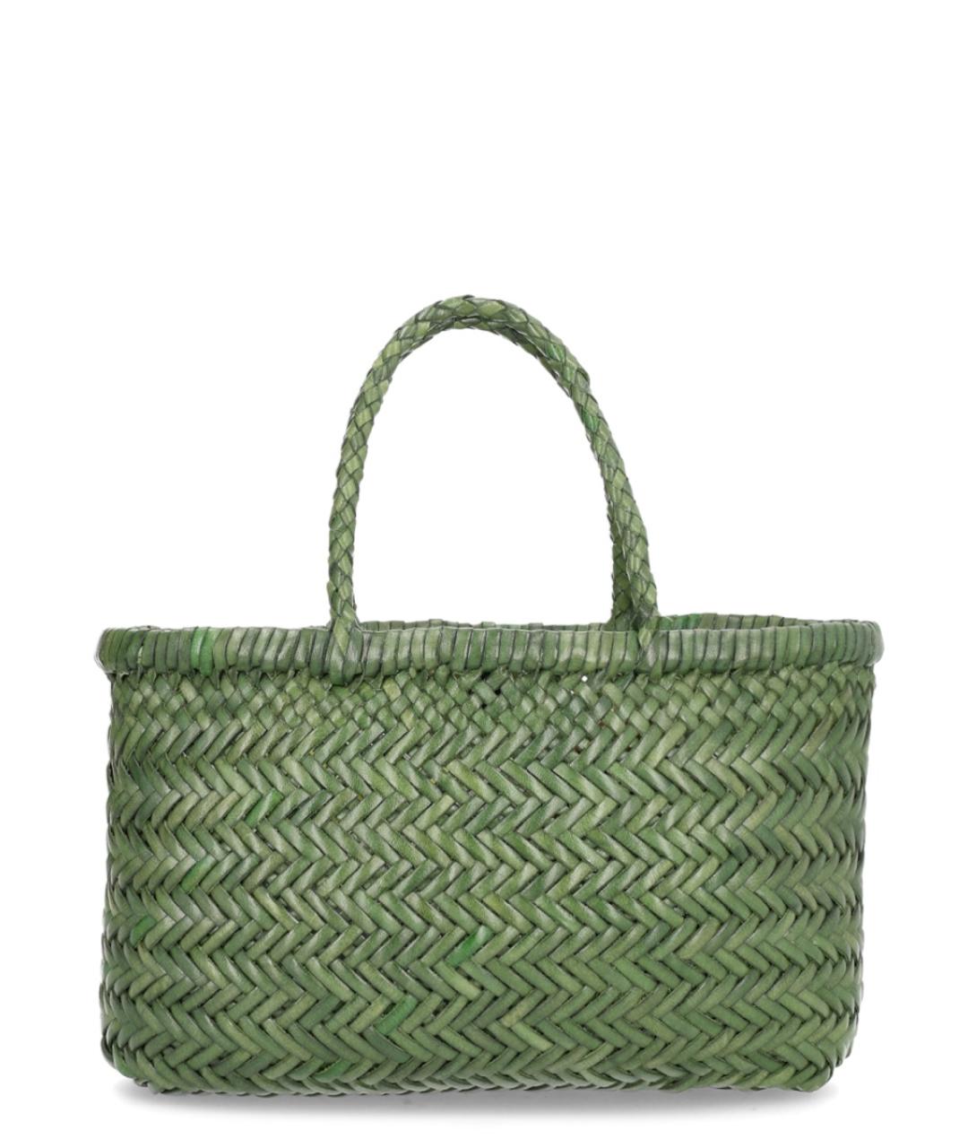 Dragon Diffusion Зеленая кожаная сумка тоут, фото 3