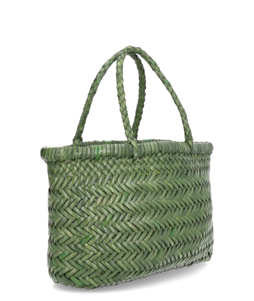 Dragon Diffusion Зеленая кожаная сумка тоут, фото 2