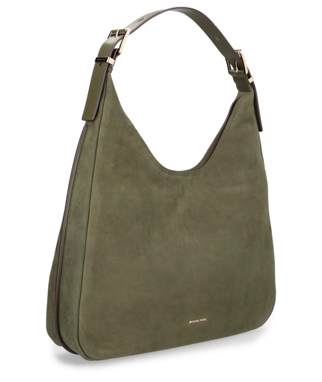 MICHAEL KORS Зеленая кожаная сумка через плечо, фото 2