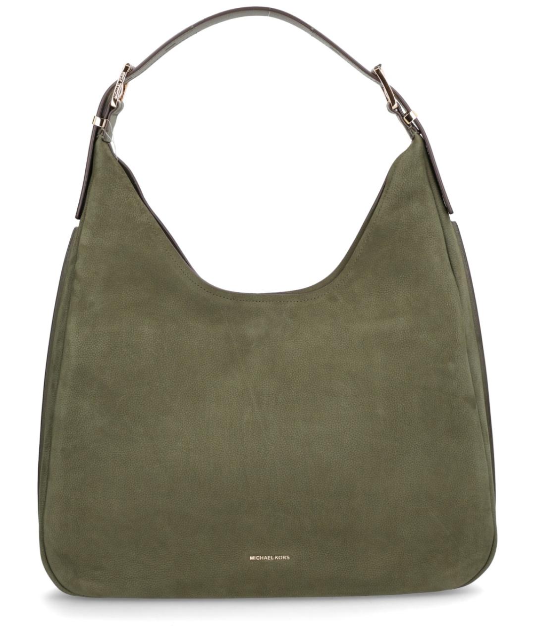 MICHAEL KORS Зеленая кожаная сумка через плечо, фото 1