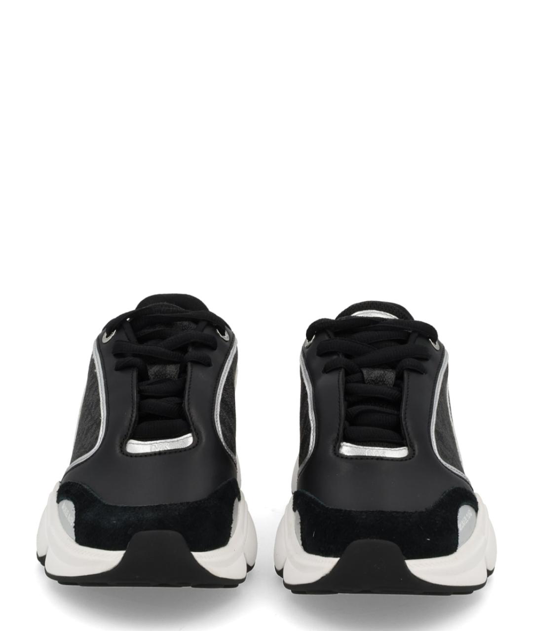 MICHAEL KORS Черные кожаные кроссовки, фото 3