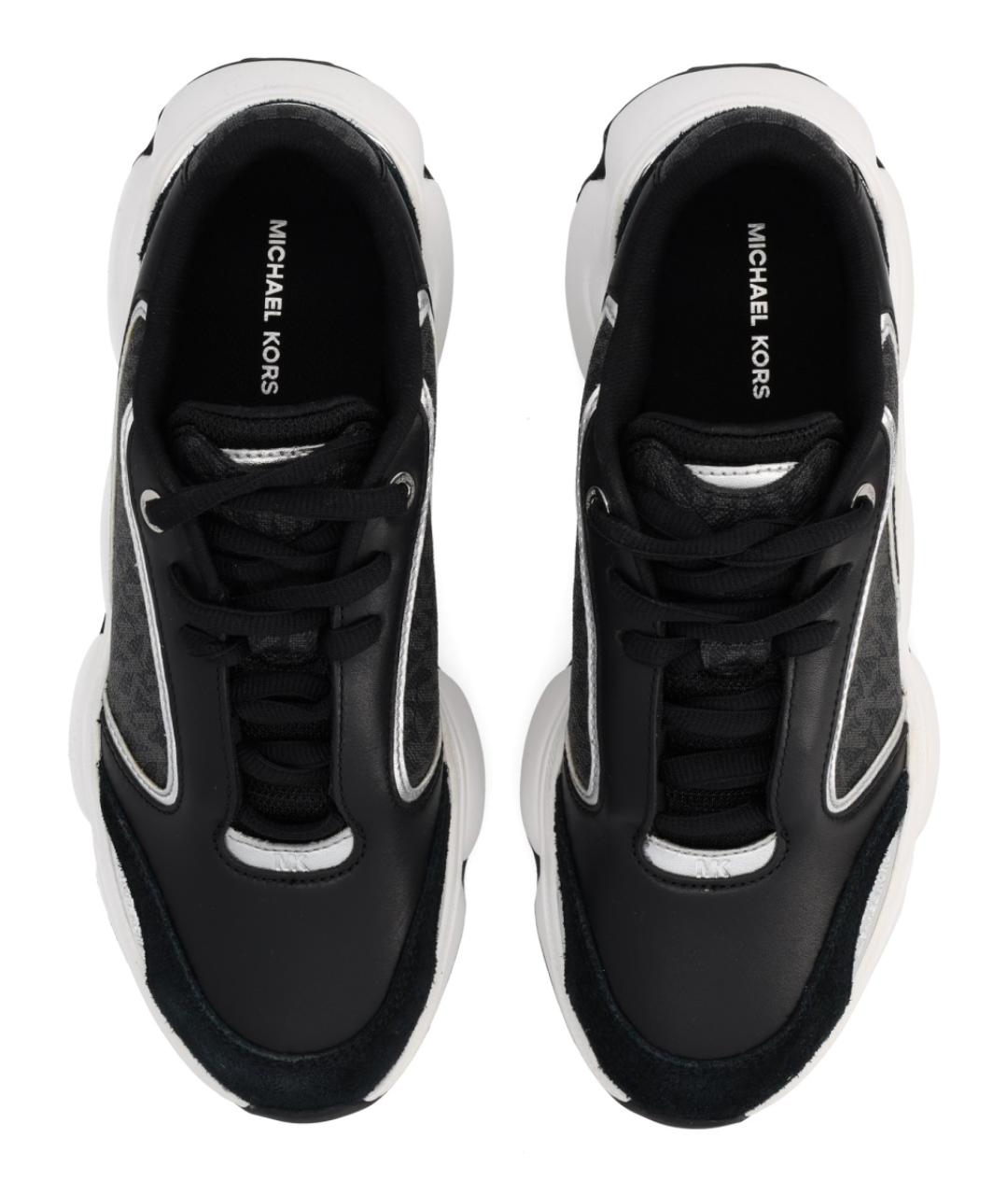 MICHAEL KORS Черные кожаные кроссовки, фото 5