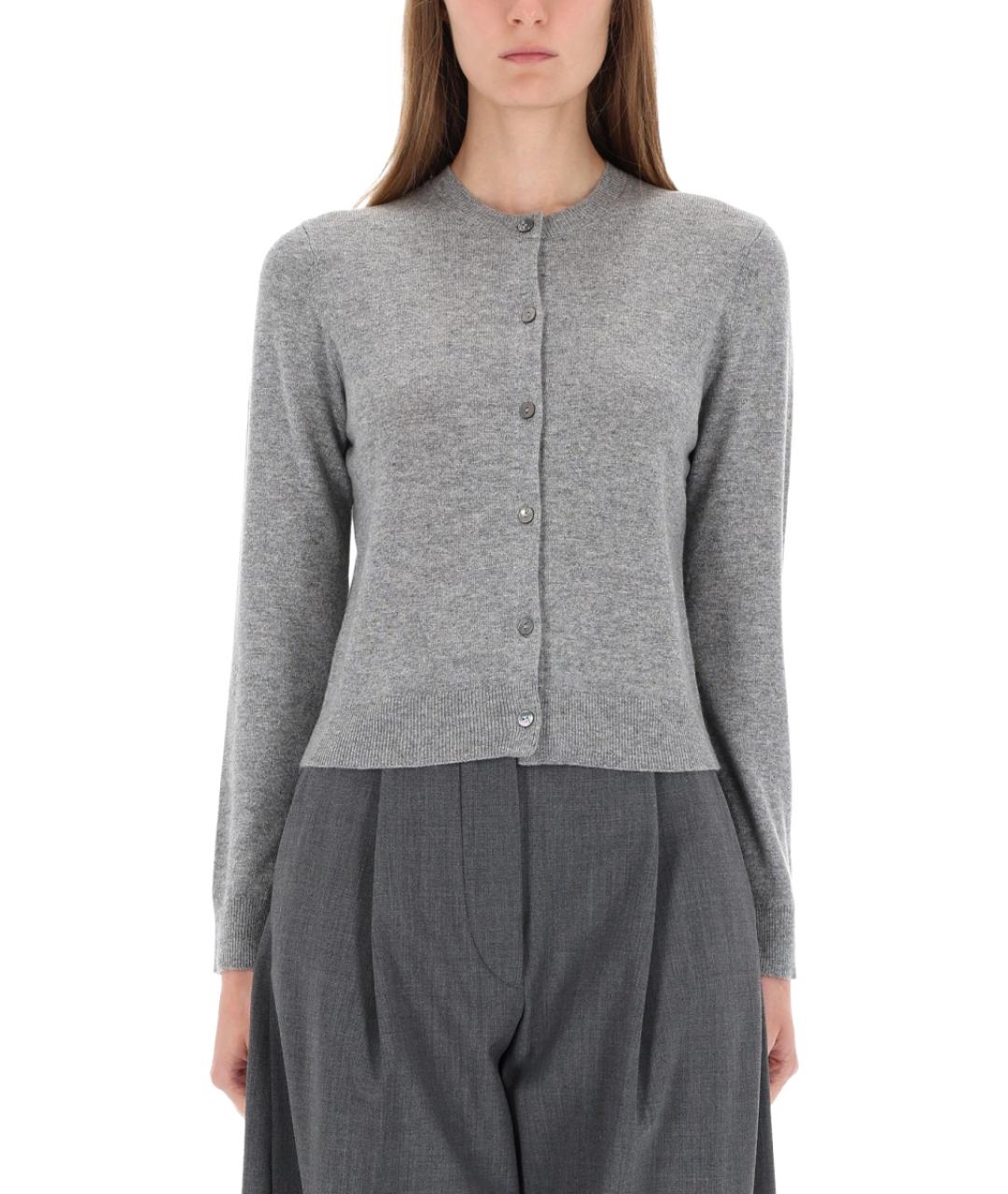 THEORY Серый кашемировый кардиган, фото 5