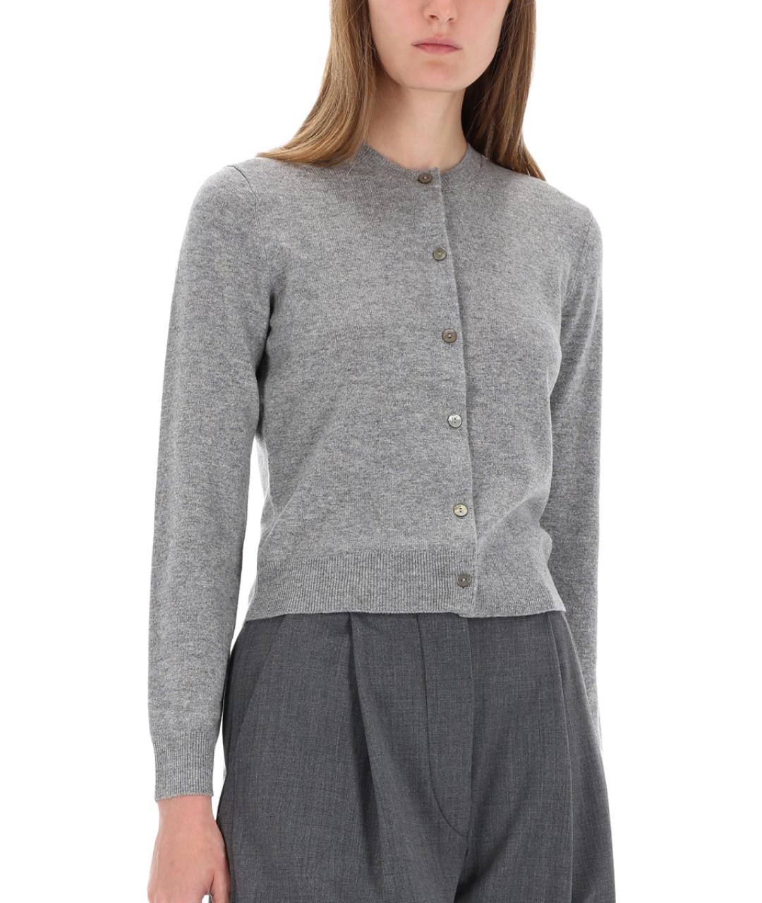 THEORY Серый кашемировый кардиган, фото 4