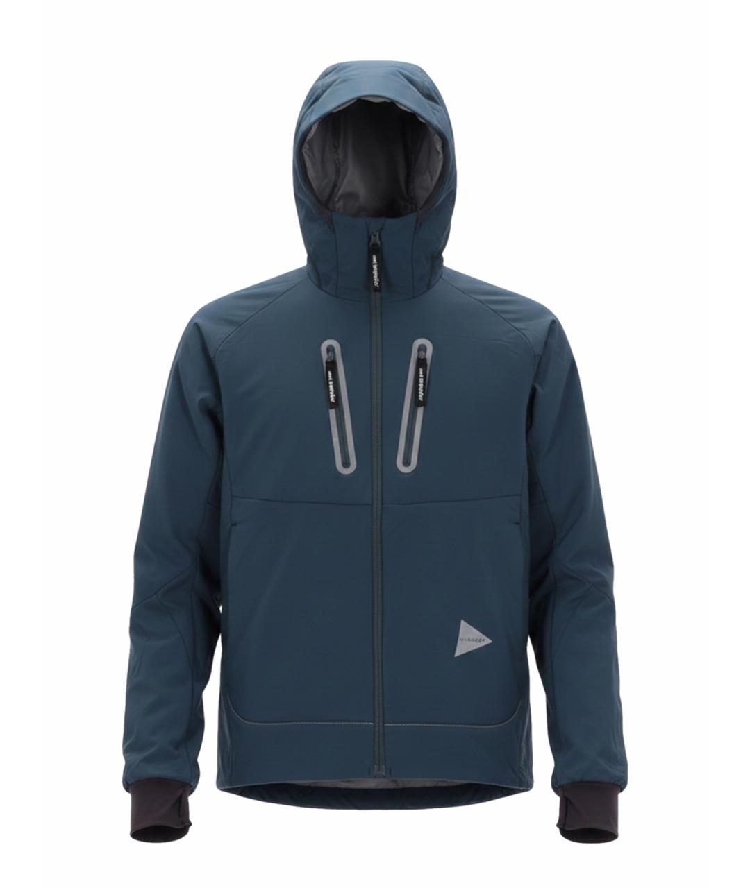 AND WANDER Синяя полиэстеровая куртка, фото 1