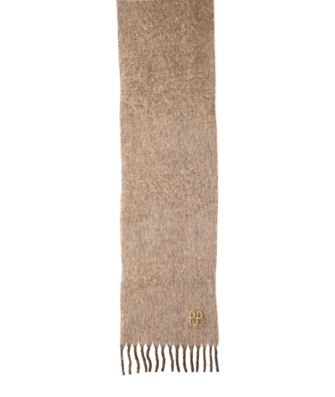 RUSLAN BAGINSKIY Бежевый шерстяной шарф, фото 2