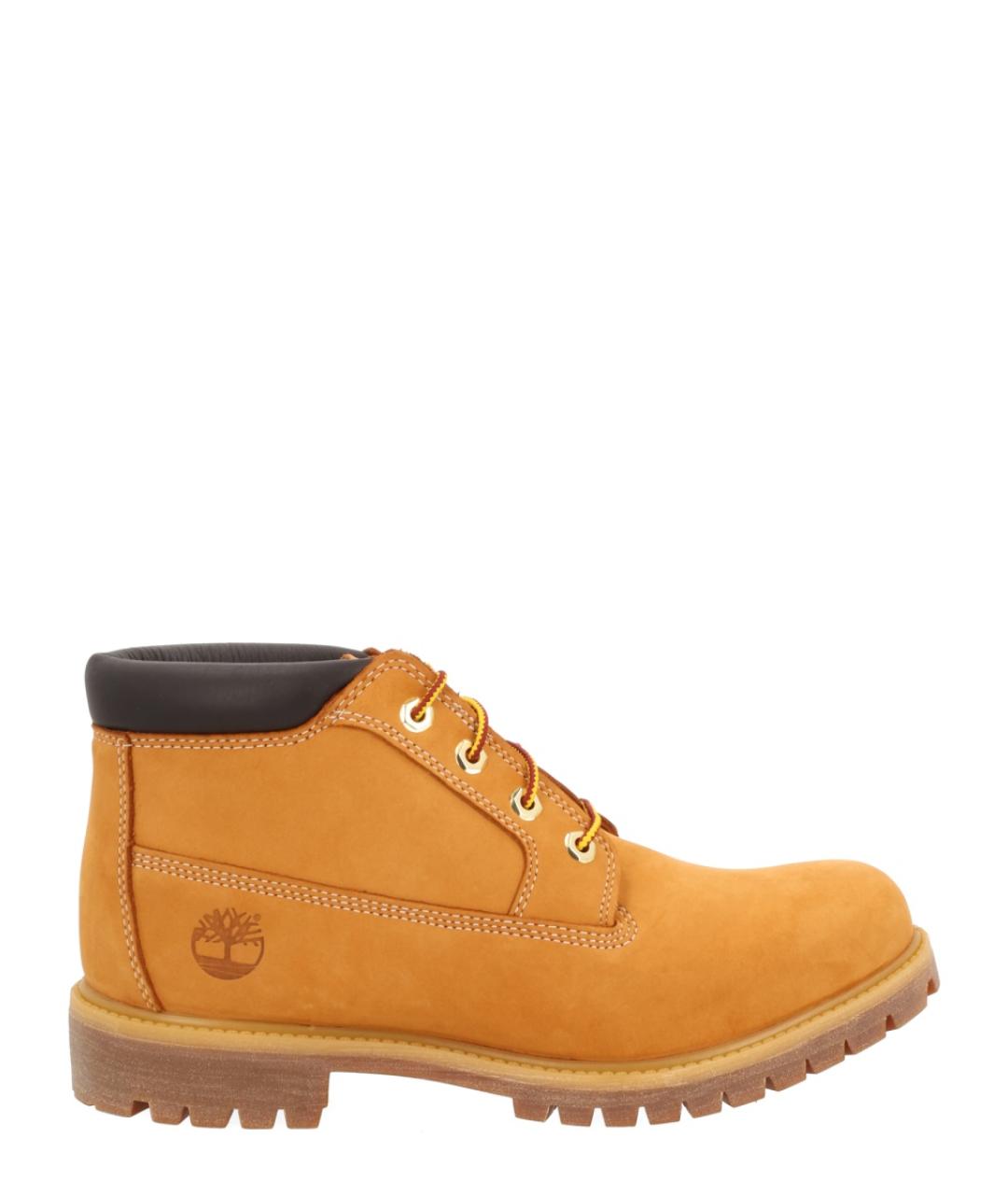 TIMBERLAND Горчичные кожаные высокие ботинки, фото 1