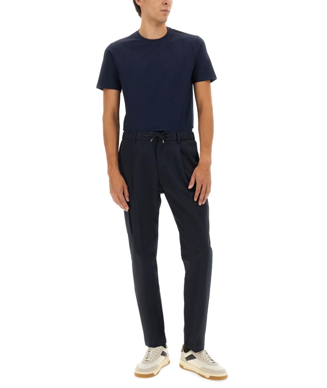 HERNO Синяя хлопковая футболка, фото 2