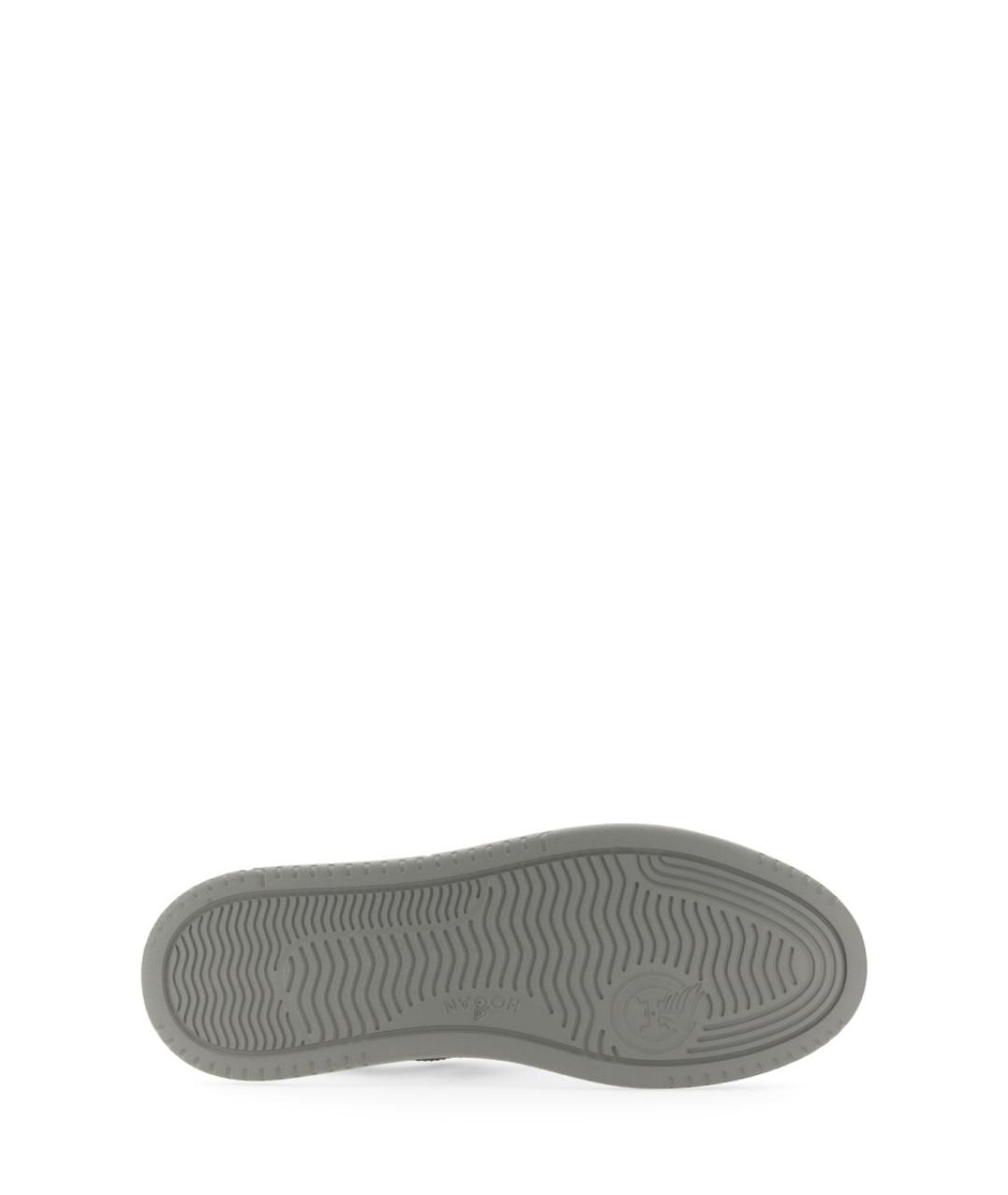 HOGAN Белые кожаные низкие кроссовки / кеды, фото 6